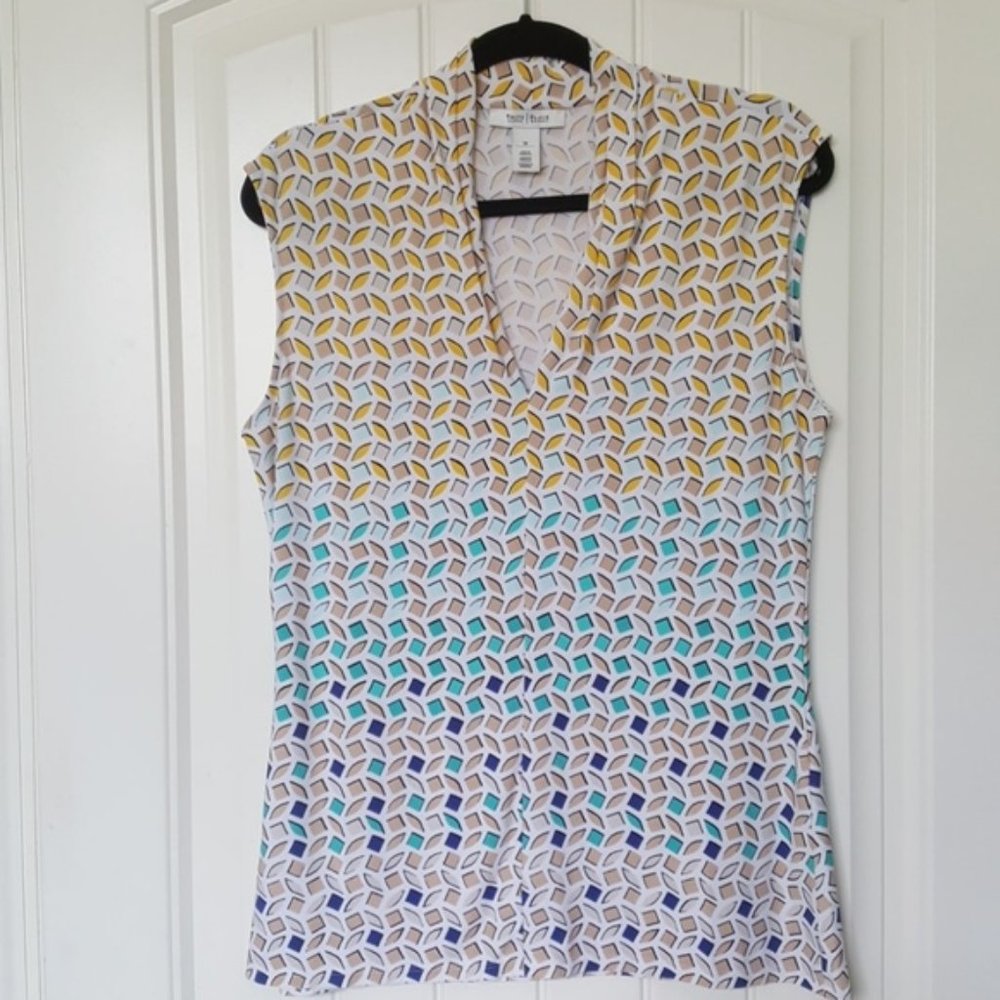 WHBM Sleeveless V-neck Shell